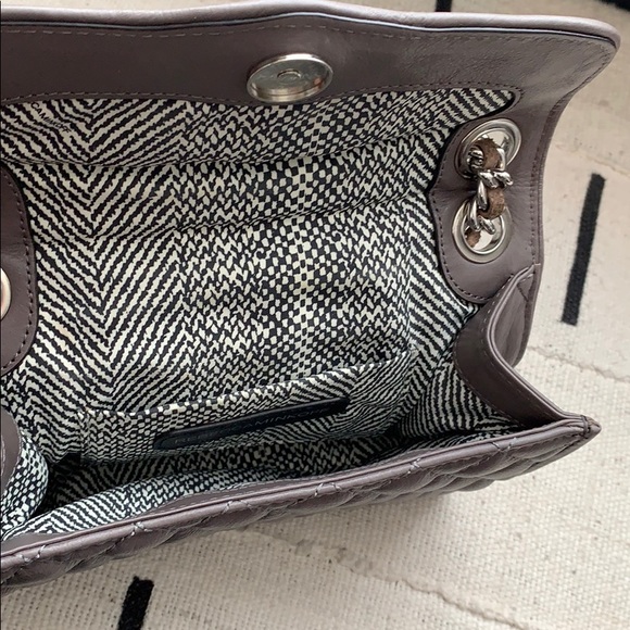 Studded Rebecca Minkoff flap chain bag, grey - Picture 5 of 9